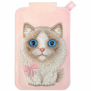 Nimmy New Big-Eye Cute Pets 2.0 Cat MagSafe magnetiline telefoni kaarditasku koos toega – roosa