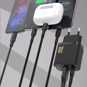 Dudao A27MaxCEU PD QC 35W USB-A USB-C seinalaadija USB-C kaabliga - must