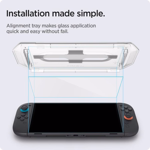Spigen Glas.Tr ”EZ FIT” Karastatud klaas 2-pack jaoks Nintendo Switch 2 - Läbipaistev