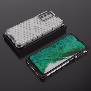 Honeycomb Case kaitsekate TPU kaitserauaga Samsung Galaxy A32 5G läbipaistev