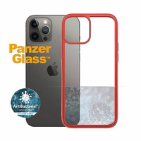 PanzerGlass ClearCase ümbris jaoks iPhone 12 Pro Max - läbipaistev and punane