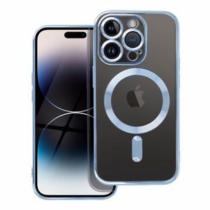 Case for iPhone 14 PRO Electro Mag Cover compatible with MagSafe blue