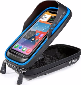 WILDMAN reisikott jalgratta juhtrauale lukuga, 0,5L (4 "- 7"), ES16, must