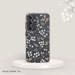 Rifle Paper Co. üliõhuke antimikroobne ümbris seadmele Samsung Galaxy S24+, Petite Fleurs mustriga