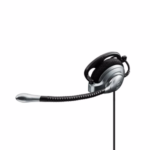 Sennheiser SH 335 juhtmega kõrvaklapid peapaelaga kõnedeks/muusikaks mustad, hõbedased