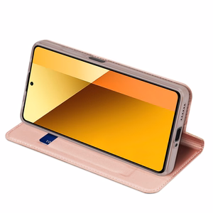 Dux Ducis Skin Pro ümbris with flap and card slot jaoks Xiaomi Redmi Note 13 5G - roosa