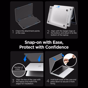 Spigen AirSkin ümbris MacBook Pro 16" 2021 / 2023 / 2024 / 2025 / 2026 jaoks – läbipaistev matt