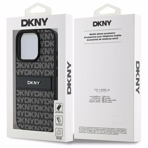 DKNY Texture Pattern Tonal Stripe iPhone 16 Pro Ümbris - Must