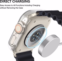 Karastatud klaas ümbris 360 degree cover Apple Watch 40mm läbipaistev