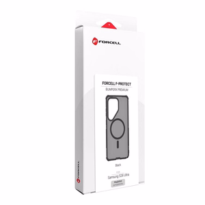 Ümbris Samsung S26 Ultra jaoks Forcell F-Protect BumperX Premium ühilduv MagSafe-ga must