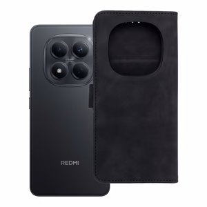 TENDER Book ümbris XIAOMI Redmi Note 15 PRO 5G musta värvi jaoks