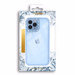 Kingxbar Sparkle seeria ümbris iPhone 13 Pro kristallidega tagakate sinine