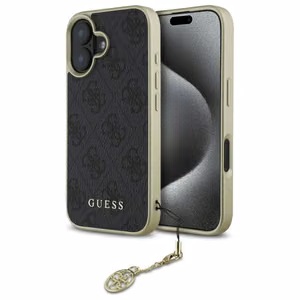 Guess 4G Charms Collection ümbris jaoks iPhone 16 - must