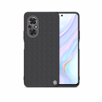 Nillkin Textured Case vastupidav tugevdatud ümbris geelraamiga ja nailonist tagaküljega Honor 50 SE jaoks must