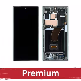 LCD ekraan ühilduv Samsung S918 S23 Ultra raamiga / must / OEM