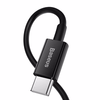 USB Kaabel Baseus "Superior" Must "Type-C / Lightning" 100cm (up to 20W)