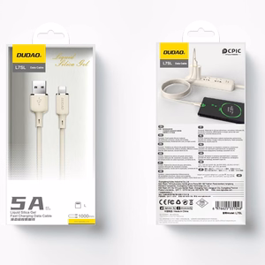 Dudao L7SL USB-A - Lightning 5A kaabel 1m - beige