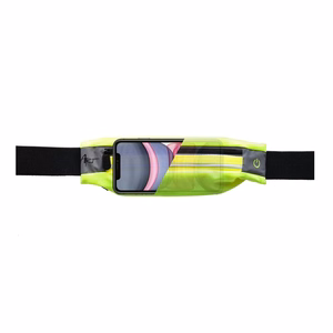 ART sport belt koos ümbris and light APS-01G roheline