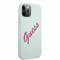 Guess GUHCP12MLSVSBF iPhone 12/12 Pro 6.1" sinine fuksia/sinine fuksia kõvakott Silikoon Vintage