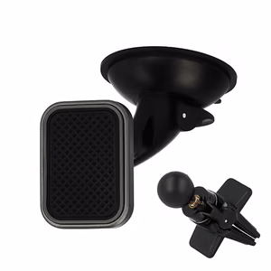 Car hoidja - TXR - MAGNETIC / 2 mounts: on the glass and air vent / with a hall frame