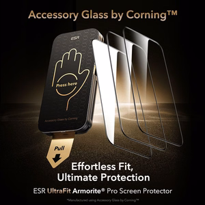 ESR UltraFit Armorite Pro Karastatud klaas jaoks iPhone 17 Pro - Clear