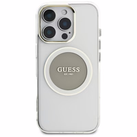 Guess IML Metal Colored Circle Classic Logo MagSafe ümbris jaoks iPhone 16 Pro Max - hall