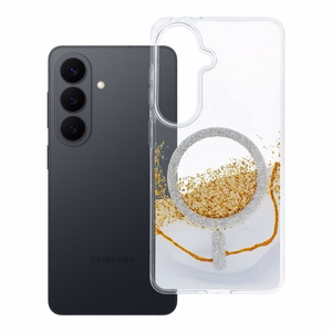 MagSafe'iga ühilduv Golden ümbris Samsung S26, valge