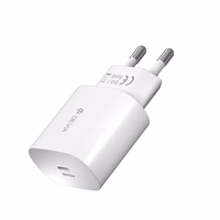 Devia seinalaadija Smart PD 25W 1x USB-C valge + kaabel USB-C - USB-C