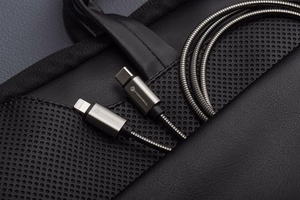 Kaabel USB C to Lightning Forcell F-Energy PD 3A 27W Metal 1 m C238 hõbedane