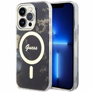 Guess GUHMP14XHTMRSK iPhone 14 Pro Max 6.7" must/must hardcase Golden Marble MagSafe