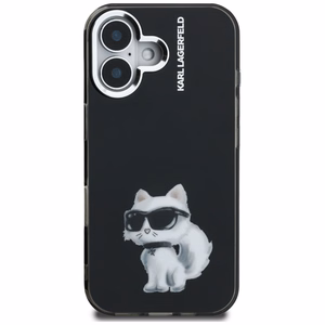 Karl Lagerfeld IML Aquarelle Choupette & Logo iPhone 16 Ümbris - must