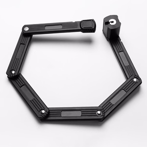 Rockbros LKXR2006 Folding Bike Lock with Key - Black