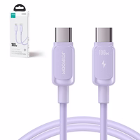 Joyroom Multi-Color Series A14 USB-C / USB-C 100W Kaabel 1.2m - Purple