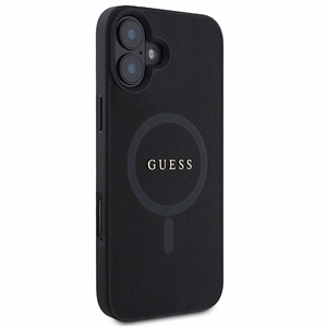 GUESS ümbris jaoks IPHONE 16 Plus compatible with MagSafe GUHMP16MPSAHMCK (PU Saffiano Classic Logo) must