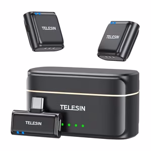 TELESIN juhtmevaba lipsumikrofon + akupank telefonidele (USB-C)