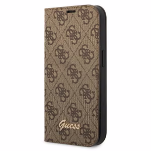 Guess GUBKP14SHG4SHW iPhone 14 6.1 "brown / brown book 4G Vintage kuldne Logo