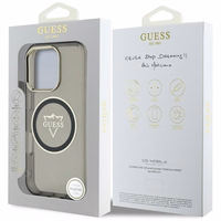 Guess IML Metal Mountain Logo MagSafe iPhone 16 Pro Ümbris - must