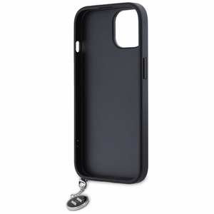 Karl Lagerfeld Saffiano Rhinestones & Charm ümbris jaoks iPhone 15 / 14 / 13 - must