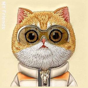 NIMMY чехол COOL&CUTE 2.0 Cat для iPhone 16 Pro Max хаки