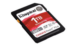 Kingston Technology 1TB Canvas React Plus SDXC UHS-II 280R/150W U3 V60 Full HD/4K jaoks