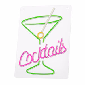 Neon PLEXI LED COCKTAILS pink green FPNE02X Forever Light