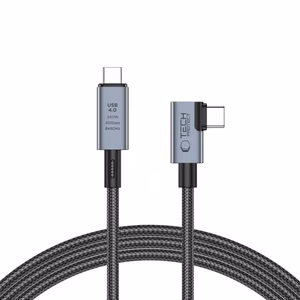 Tech-Protect UltraBoost Max L USB-C 4.0 (straight) / USB-C 4.0 (angled) PD 240W 8K 40Gbps 1.5m Kaabel - hall