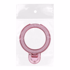 Phone stand CIRCLE GLITTER - stick-on - roosa