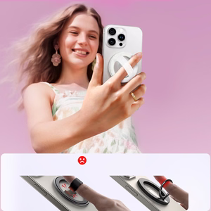 Joyroom JR-ZS500 Magnetic Ring Compatible with MagSafe Hoidja - valge