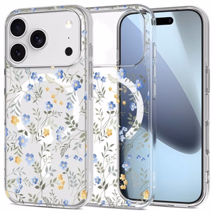 Tech-Protect FlexAir MagSafe Ümbris jaoks iPhone 17 Pro Max - Daisies with Leaves
