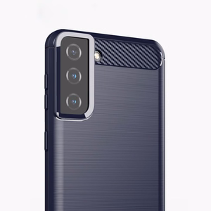 Carbon Case Paindlik kate TPU ümbris Samsung Galaxy S21+ 5G (S21 Plus 5G) sinine