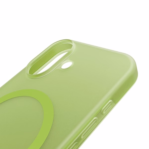 Puro Daylight Magsafe Compatible Silicone Ümbris jaoks iPhone 17 - Translucent Roheline
