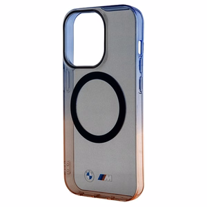 BMW Gradient Bumper MagSafe чехол для iPhone 15 Pro Max - серый