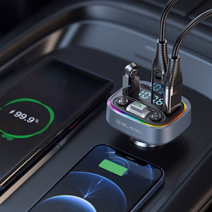 Blavec FM Transmitter Flash TR-04 MP3, Bluetooth - 2xUSB + Type C - QC3.0 18W PD 30W (TFMFTR04-B) black
