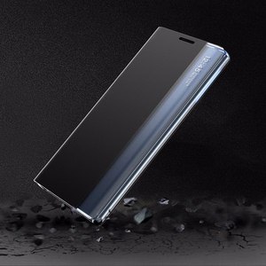 Sleep Case raamaturiiuli tüüpi ümbris nutika aknaga Xiaomi Redmi K40 Pro+ / K40 Pro / K40 / Poco F3 sinine